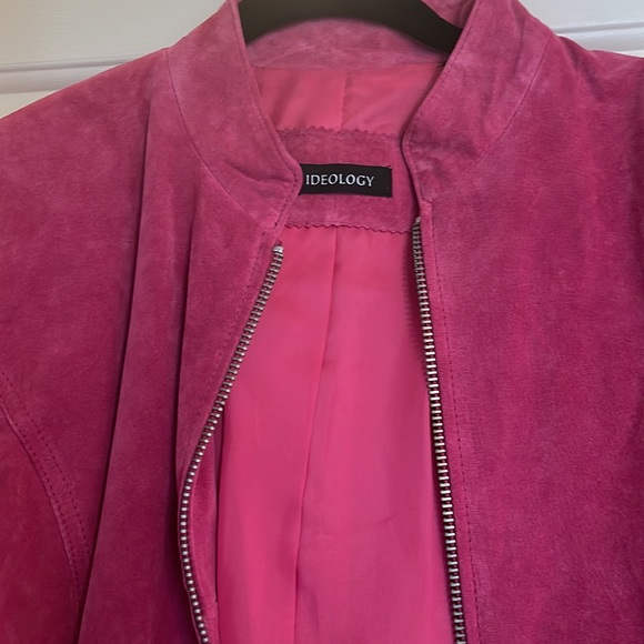 Ideology Pink Suede Jacket - Picture 2 of 3